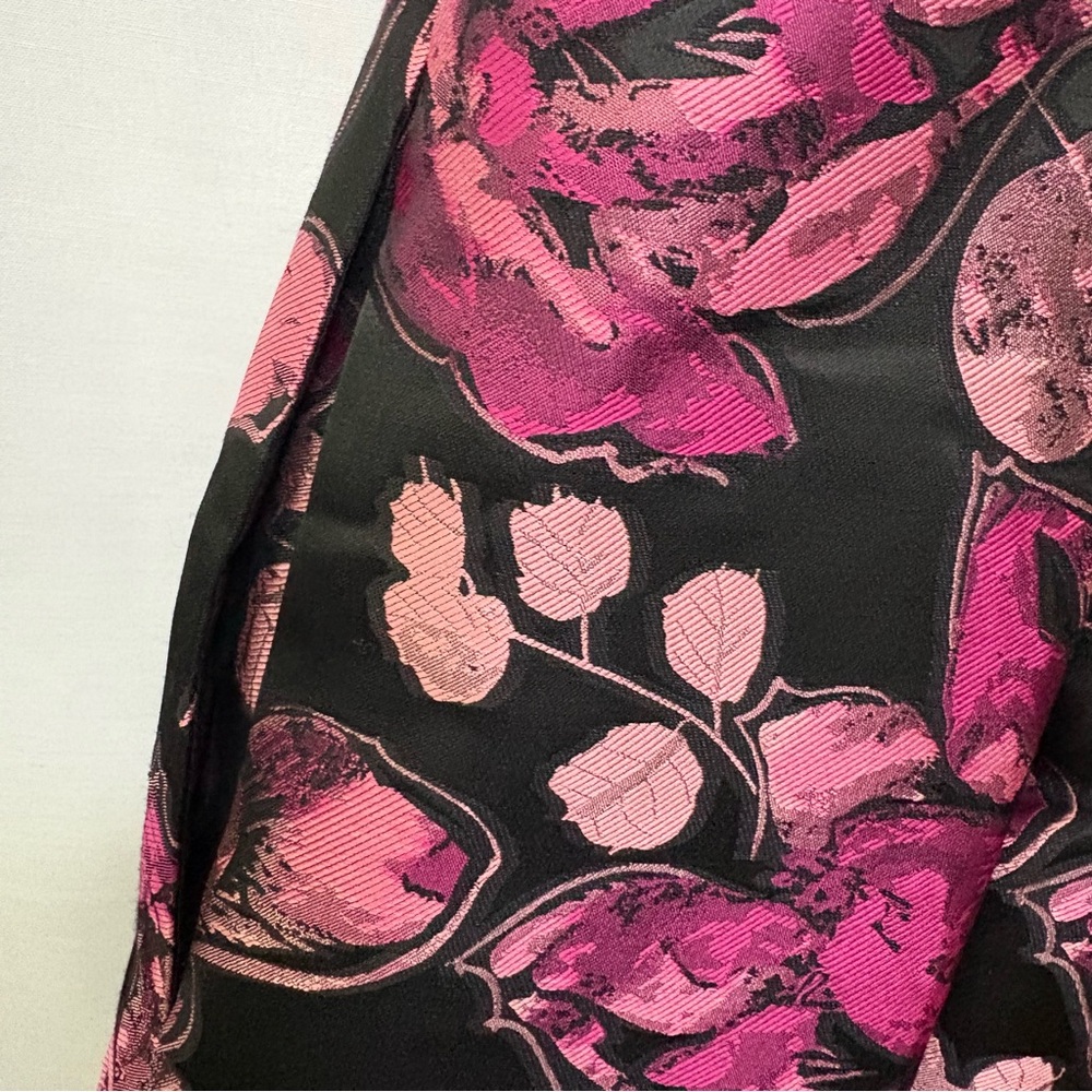 Eliza J Floral Jacquard Halter Dress Size 4P - Picture 5 of 10